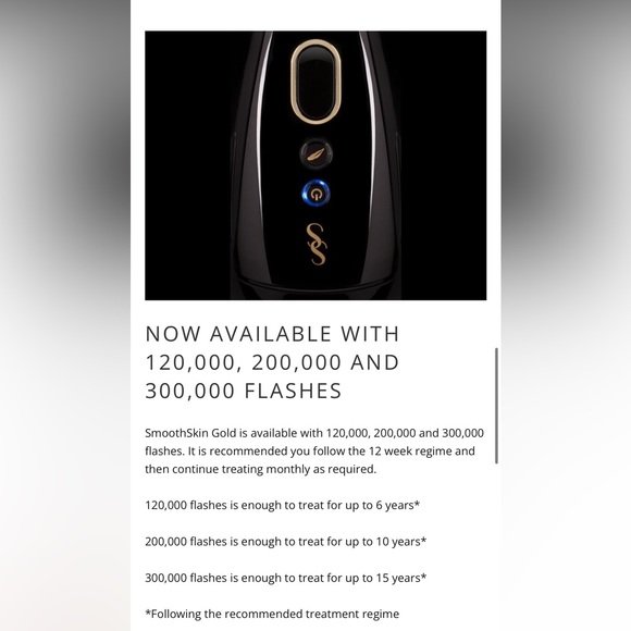 SmoothSkin Gold IPL Hair Removal - Picture 12 of 15